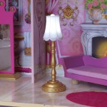 Casuta Castel din lemn pentru papusi ROSE Garden DollHouse Kidkraft cu sunete si lumni